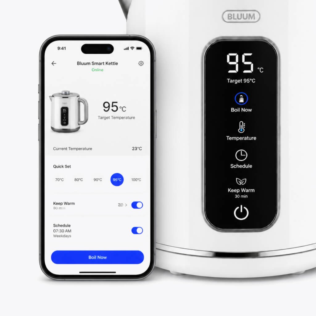 smart kettle gloss white app